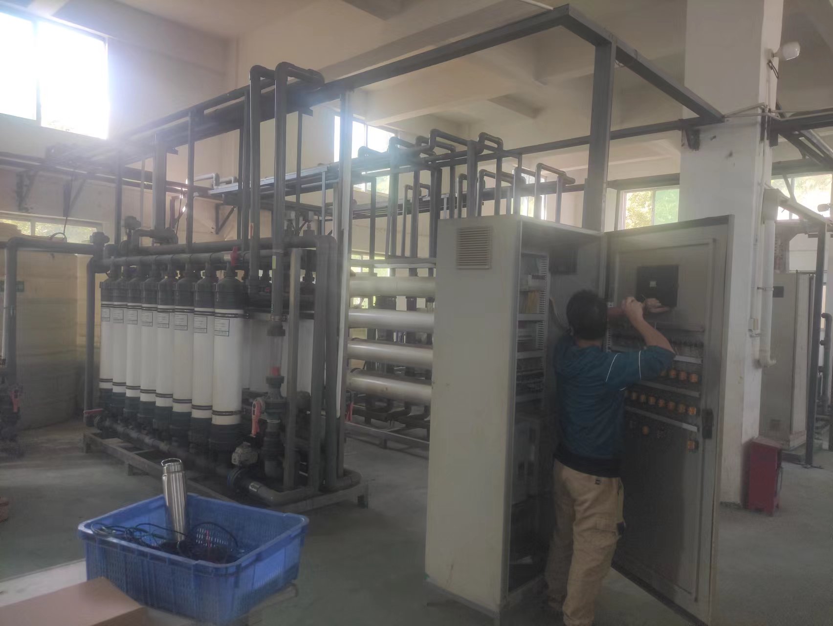 英德明智五金電鍍城中水回用系統維護完成
